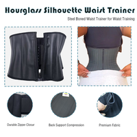 Ceinture de maintien de la taille avec fermeture éclair, double compression, 2 couches, Cinturillas Colombianas Faja pour le contrôle du ventre