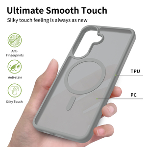 Funda Magnética Transparente Mate Esmerilada para <span class=keywords><strong>Samsung</strong></span> A57, 2400G PC+TPU, Antigolpes, con Recortes Precisos - Product Image 2