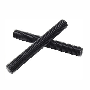 Vis à tige filetée Huaigu M12 M16 M20 M22 M24 90mm en acier allié noir oxydé classe C 8.8 pour la communication - Product Image 1