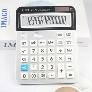 Calculadora de Pantalla Grande de 14 Dígitos Cjtjzen, Doble Alimentación Solar, para Oficina y Finanzas, Modelo Ct9200c - Product Image 5