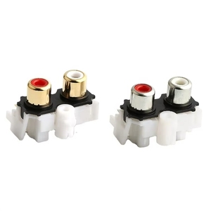 1/2/3/4/5/6 pozisyon dik açı dikey çıkış PCB Panel dağı kadın RCA ses soketi AV yuva konnektörleri - Product Image 1