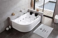 Baignoire Îlot Acrylique Deux Places Hôtel Très Vendue, Baignoire Balnéo Intérieure à Massage et Fonction Bain à Remous