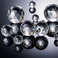 Pendentif de lustre en cristal facetté K9 de qualité supérieure avec éclat arc-en-ciel brillant pour la décoration intérieure moderne et attrape-soleil