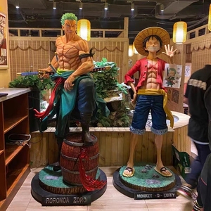 Figura <span class=keywords><strong>di</strong></span> Anime personalizzata statua in resina un pezzo a grandezza naturale statua Luffy Action Figure Anime scultura per la casa - Product Image 2
