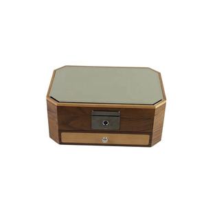 DS Luxury Rectangle Mosaic <b>Glass</b> Mirror <b>Box</b> with Multiple Compartments Drawer Storage Organizer Wooden Jewelry <b>Box</b> - Product Image 4