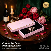 Coffret cadeau de parfum cosmétique à base d'huiles essentielles de luxe, design personnalisé, emballage rigide