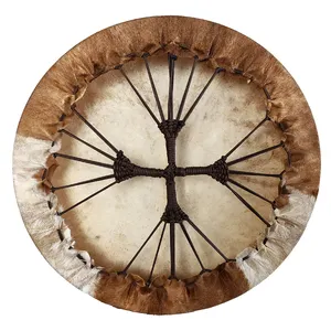 Completely Handmade High Quality 22inch Frame Drum Sound Healing Instrument Round With Goat Skin Shamanic Drum