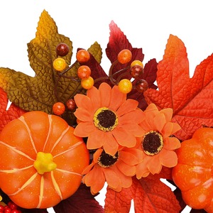 <span class=keywords><strong>Osier</strong></span> feuille d'érable baie Halloween <span class=keywords><strong>couronne</strong></span> maison Thanksgiving <span class=keywords><strong>couronne</strong></span> porte suspendu automne couleur décoration sainte feuille d'érable <span class=keywords><strong>couronne</strong></span> - Product Image 5