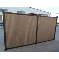 Vente d'usine Clôture en composite bois-plastique ignifuge Clôture de jardin pour l'intimité Extérieur
