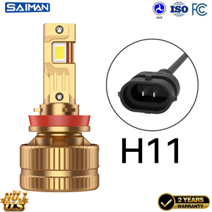 SAIMAN 300W Haute Puissance Triple Tube De Cuivre Led Phares 9005 Feux De Croisement Haute 6000k Triple Cuivre Dissipation Thermique pour <span class=keywords><strong>Voiture</strong></span> - Product Image 6