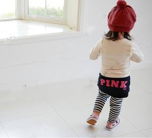 Vente en gros en ligne de leggings rayés décontractés avec jupe pour filles, provenant d'un fournisseur chinois - Product Image 2