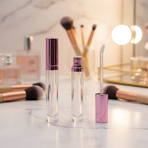 <span class=keywords><strong>Tube</strong></span> de gloss à lèvres sur mesure en gros avec bouchon à vis, emballage cosmétique pour soins de la peau et maquillage, tubes de gloss - Product Image 4