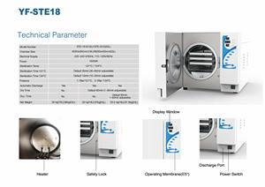 Nuovo arrivo da tavolo <span class=keywords><strong>Autoclave</strong></span> classe <span class=keywords><strong>N</strong></span> <span class=keywords><strong>Autoclave</strong></span> sterilizzatore dentale <span class=keywords><strong>18L</strong></span> - Product Image 6