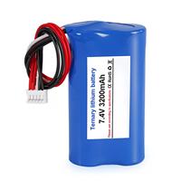 Paket Baterai Lithium 7.4V 3200mAh untuk Elektronik Konsumen, Headphone Bluetooth, dan Power Bank, serta Peralatan Listrik