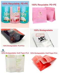 Bolsa Ecológica Compostable de PLA, Bolsa de Papel Kraft Marrón con Cierre Ziplock, Personalizable con Logotipo, Biodegradable, para Envasado de Alimentos, con Ventana - Product Image 4