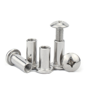 Wanqian Fasteners 304 Stainless Steel Rivets M6 M8 Flat Head With Nut For Furniture Connection Clamping Plates - Product Image 1