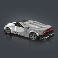 Mould King 27102 Voiture de sport hybride Tourbillon, Kits de briques de construction, Modèle MOC, Boîte de présentation, Ensembles de blocs de construction, Cadeau de Noël