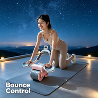 Nuevo Rodillo Abdominal con Rebote Automático para Principiantes, Ejercicio de Fitness para Hombres y Mujeres Adultos