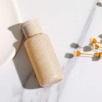 Mini bouteille de shampoing biodégradable 30ml 50ml Mini bouteilles à presser en plastique anti-fuite couvercles rechargeables conteneurs de savon liquide pour le corps