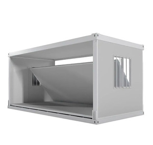 Contenedor de paquete plano prefabricado multifuncional, construcción de Panel sándwich económico para el hogar, oficina, escuela, exterior - Product Image 1