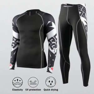 Langärmliges, schnell trocknendes, atmungsaktives Badeanzug-Oberteil für Herren, bedruckter Stil, Heim fitness, Outdoor-Sport - Product Image 1