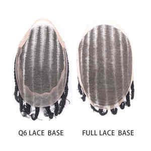 LONGFOR Toupet Herenpruik Indiaas Remy Haar Systeem Gevlochten 130% Dichtheid Recht Textuur Zwart Heren Hot Supplier - Product Image 6