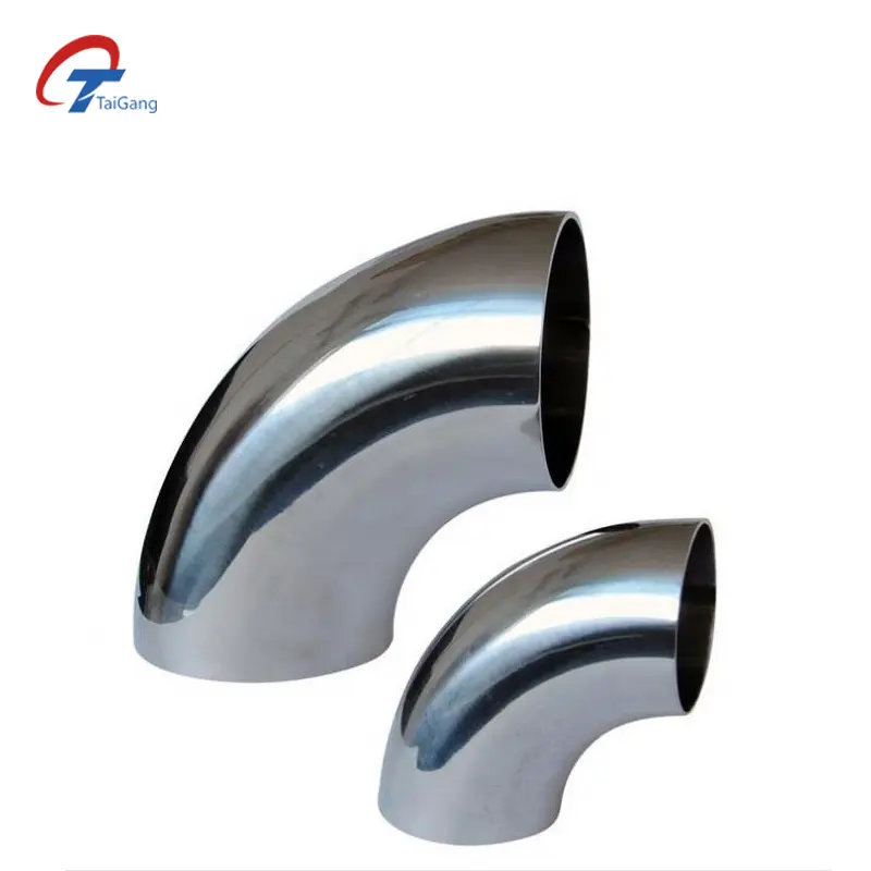 SS316l 304 Sch40 2 Mirror Polish Bend Metal Pipe Stainless Steel Elbow SS 1-1/2" For Sale