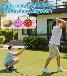 Lanceur de ballons d'<span class=keywords><strong>eau</strong></span> de 457 mètres pour jeu 3 personnes, bombes aquatiques et boules de neige, jouet lanceur de balles pour adultes, idéal pour les fêtes en plein air - Product Image 2