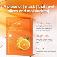 Améliore l'éclat Réduit la sécheresse Améliore la douceur de la peau Nourrissant Revitalisant Cinq types Vitamine C Gel d'eau Masque facial