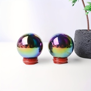 Vente en gros de sphères d'obsidienne de style bohème, pierres de guérison naturelles pour une décoration intérieure unique et des cadeaux de fêtes - Product Image 3