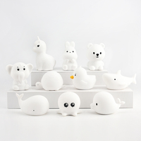 Chevet Rechargeable Couleur Silicone Led Petites Lampes Mignonnes Mini Usb Changeant Portable Enfants Bébé Chambre Tactile Bébé Chambre Veilleuses