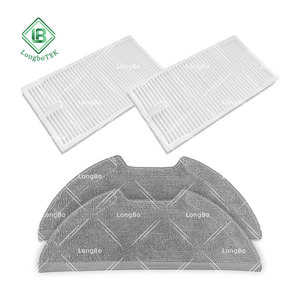 Kit de trapo de mopa con filtro Hepa para polvo apto para Mideas M9 / Eureka <span class=keywords><strong>NERE</strong></span> E10s / Obode A8 Robot aspirador repuestos Accesorios - Product Image 1