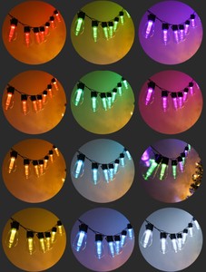 Led vườn năng lượng mặt trời trong nhà ngoài trời không thấm nước G40 S14 Festoon đèn giáng sinh trang trí kỳ nghỉ chiếu sáng Patio RGB chuỗi đèn - Product Image 6