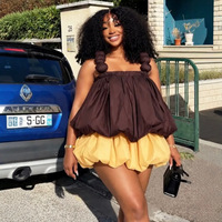 Nouvel ensemble chic pour femme, style européen et américain : débardeur ample à volants et short bouffant assorti