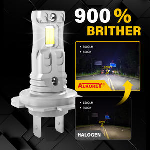 ALKOREY <span class=keywords><strong>H7</strong></span> Phare de <span class=keywords><strong>voiture</strong></span> LED 12v 20w 10000LM <span class=keywords><strong>Ampoule</strong></span> de <span class=keywords><strong>voiture</strong></span> Lampe de <span class=keywords><strong>voiture</strong></span> 6500K Super blanc 2 pièces - Product Image 3
