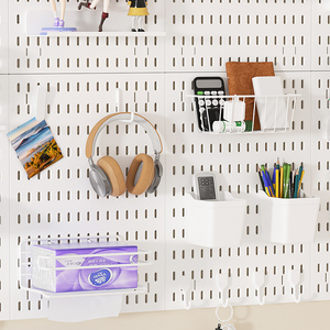 Papan Pegboard Penyimpanan yang Dipasang di Dinding, Rak Pengatur Panel Gaming, Stand <span class=keywords><strong>Display</strong></span> Serbaguna Hemat Ruang - Product Image 3