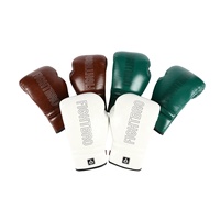 Gants de boxe FightBro Chrome Heart Winning 12 oz à lacets pour entraînement MMA et kick-boxing avec logo personnalisé