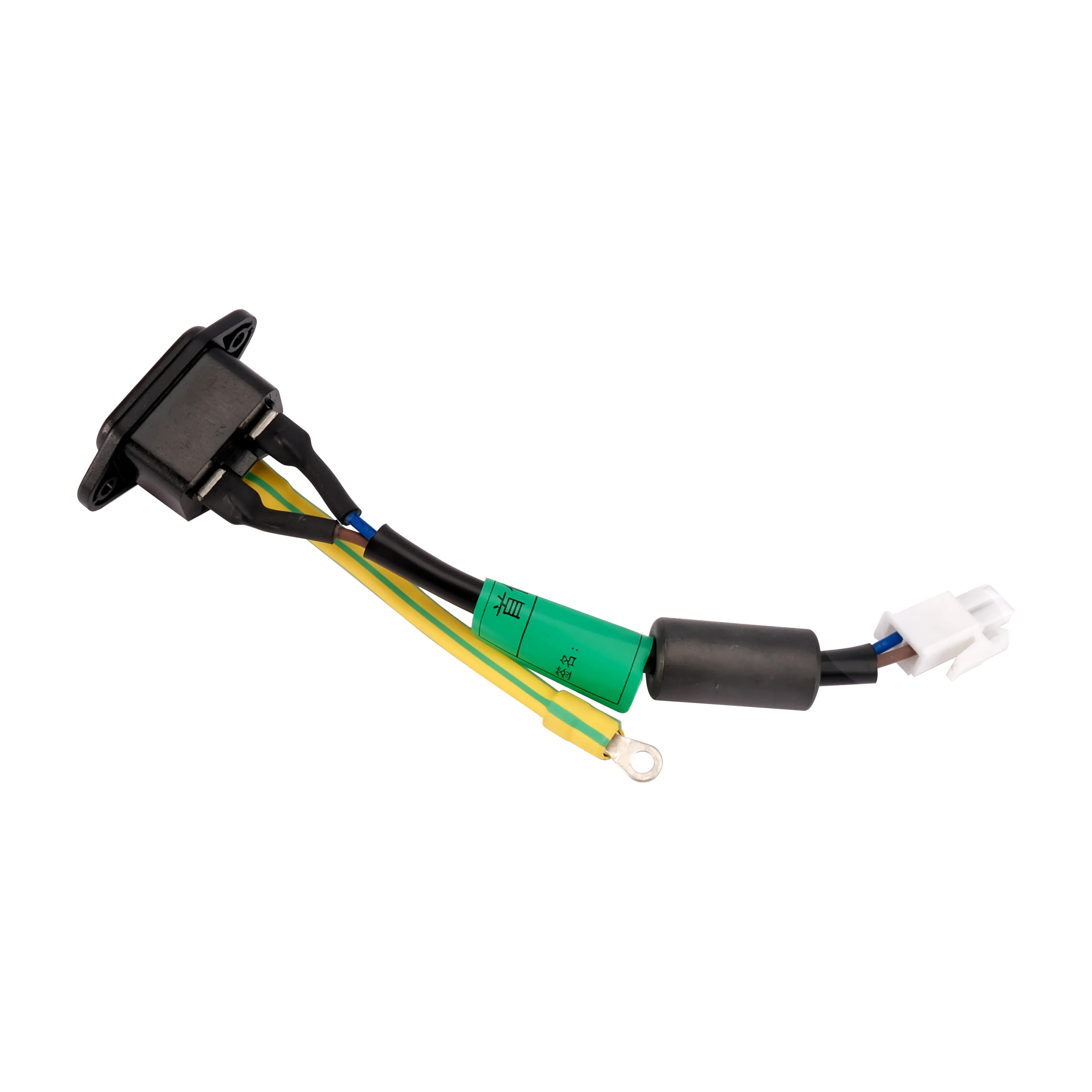 Manufactory מותאם אישית 127mm Molex AC כדי FL-2P + 3.7 עגול טבעת מסוף 250V מחבר כוח מתאם