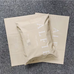 Custom Matte Apricot Shipping Poly Mailers Waterproof Self Adhesive Plastic Envelope Sleeves Polymailer Mail Bag