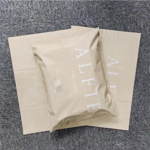 Custom Matte apricot Shipping Poly Mailers Waterproof Self Adhesive Plastic Envelope Sleeves Polymailer mail Bag