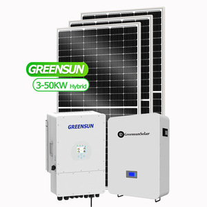 Greensun להשלים את מערכת שמש של רשת 30kw Pv טסלה 20Kw 40Kw 50Kw 30Kw מרשת ערכת פנל סולארי מערכת