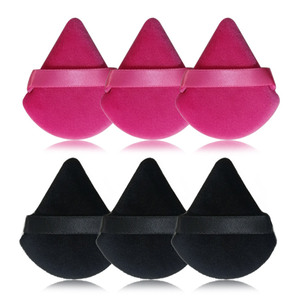 Herramienta de Maquillaje OEM de Terciopelo en Forma de Triángulo para Contornear Debajo de los Ojos y las Esquinas, Borla de Terciopelo para Polvo - Product Image 2