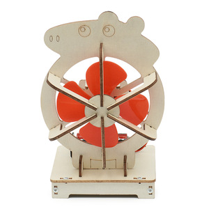 Kit d'expérimentation scientifique DIY : Ventilateur intelligent à commande vocale, puzzle 3D en bois personnalisé pour enfants, jeu éducatif, projet STEM, idée cadeau - Product Image 3