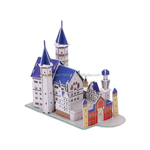 Kit de bricolage 3D : Puzzle Neuschwanstein, Modèle de Château Célèbre, Architecture 3D, Jouet Cadeau - Product Image 3