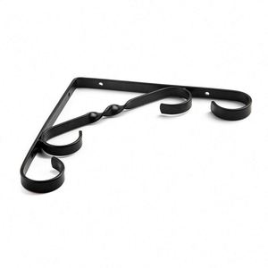 Wholesale New Arrival RheTech Metal Triangle <b>Floating</b> Shelf Brackets <b>Wall</b>-Mounted Load Bearing 75lbs Capacity Black/White Powder - Product Image 3