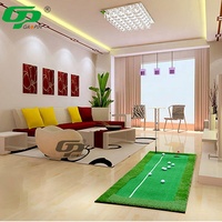 Terrain de golf miniature personnalisé de grande taille pour l'entraînement au putting, tapis de putting portable