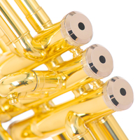 Golden BB Trumpet Professional Brass Musical Instrument Gold Lacquer Stainless Steel Pistons 16.5mm Bore Size for Performance