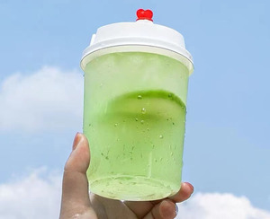 CJF Custom Logo Boba <b>Cups</b> Disposable <b>Plastic</b> <b>Cups</b> 500ml 16oz 24oz 700ml Bottles Buckets Frosted <b>Cup</b> with Sipping Lids - Product Image 4