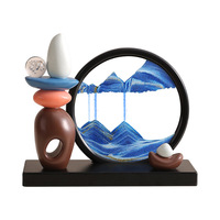 Porte-stylo créatif en céramique minimaliste avec peinture de sable mouvant Feng Shui, pour bureau, haut de gamme, décoratif pour cave à vin