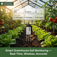 Kit de test de sol 3-en-1 : Capteur d'humidité, PH et NPK – Matériel agricole, équipement de ferme, IoT, capteur de courant LoRa